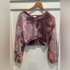 Altar’d State Tie-Dye Cropped Sweatshirt - Size Small